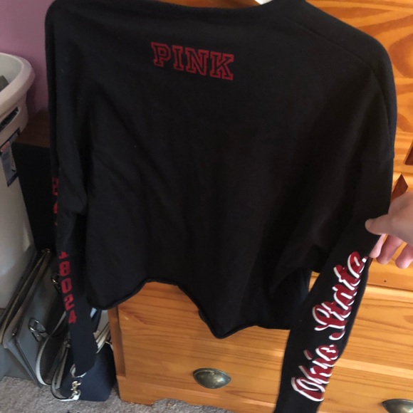 vs pink black crop top - Picture 2 of 2